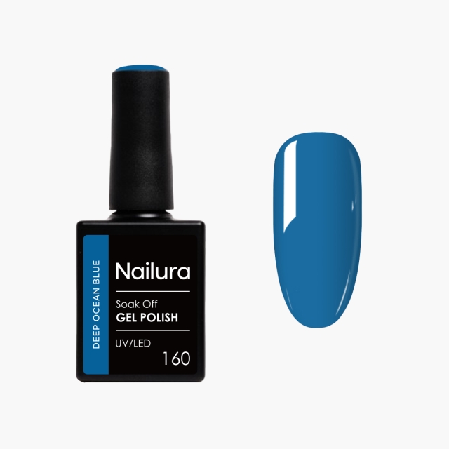 Nailura Gel Polish 160 - Deep Ocean Blue - 10 ml