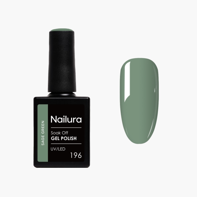 Nailura Gel Polish 196 - Sage Green - 10 ml