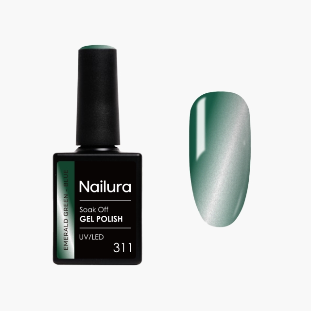 Nailura Gel Polish 311 - Emerald Green Blue - 10 ml