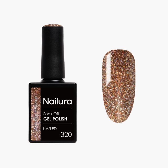 Nailura Gel Polish 320 - Caramel Sparkle - 10 ml