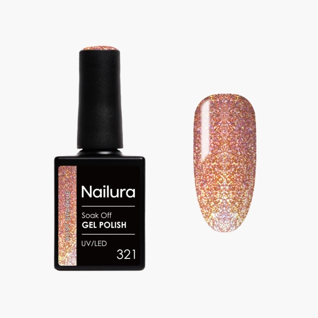 Nailura Gel Polish 321 - Rust Sparkle - 10 ml