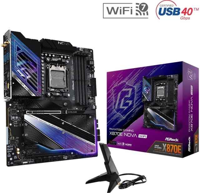 ASRock X870E Nova WIFI ATX Motherboard