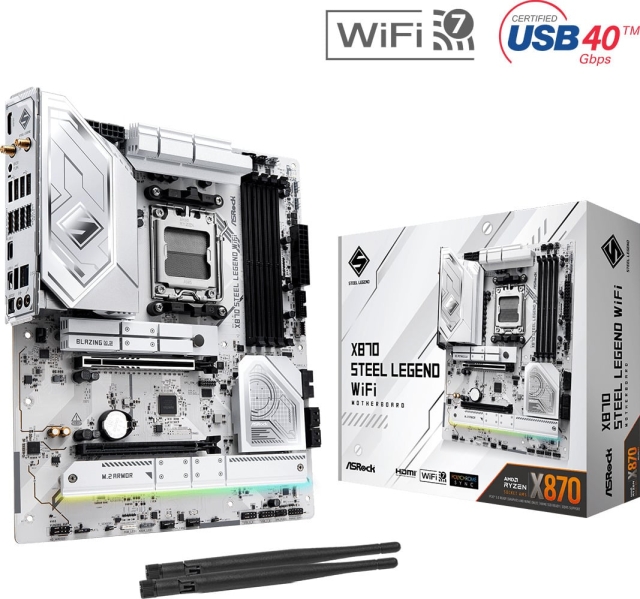 ASRock X870 Steel Legend WIFI ATX Motherboard