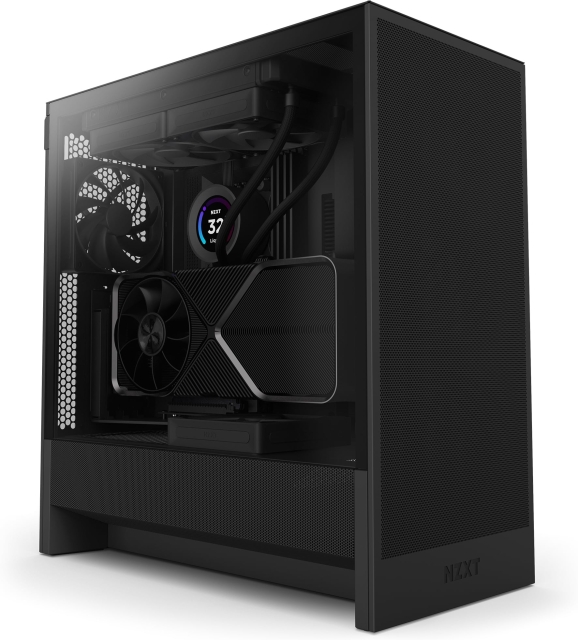 NZXT H5 Flow (2024) ATX Case with Window, Black 