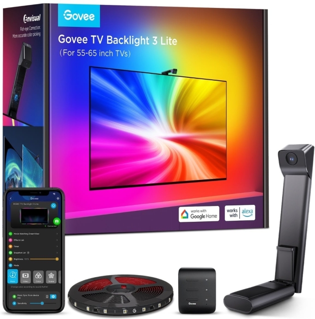 Govee TV Backlight 3 Lite LED Light Strip, for 55–65" TVs