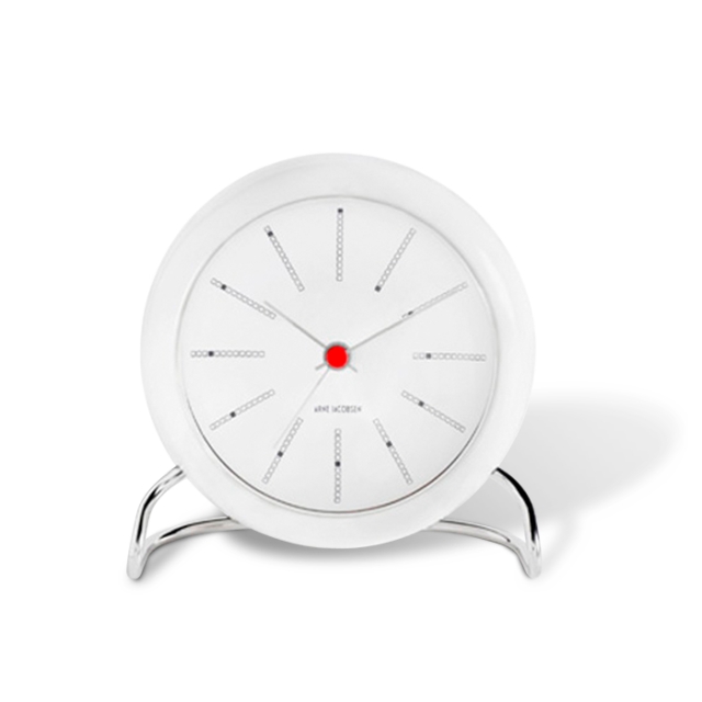 Arne Jacobsen Clocks Arne Jacobsen - Bankers Table ​Clock ​ - Ø11 cm - White