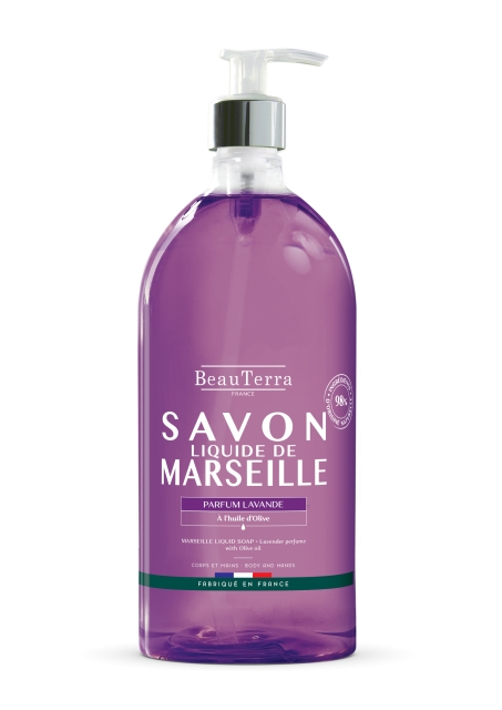 BeauTerra Marseille Liquid Soap - Lavander - 1L