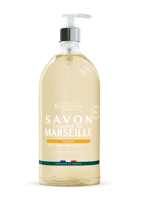 BeauTerra Marseille Liquid Soap - Surgras Amande Douce - 1L