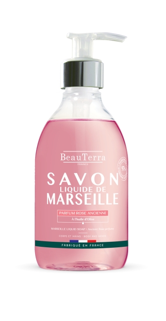 BeauTerra Marseille Liquid Soap - Rose Ancienne - 300 ml