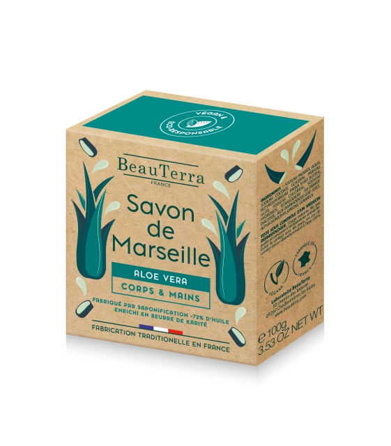 BeauTerra Marseille Solid Soap - Aloe Vera - 100