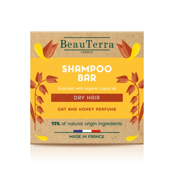 BeauTerra Shampoo Bar - Dry & Damaged Hair - 75 g