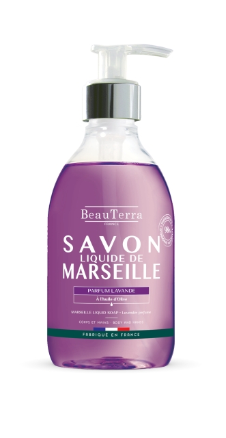 BeauTerra Marseille Liquid Soap - Lavander - 300 ml