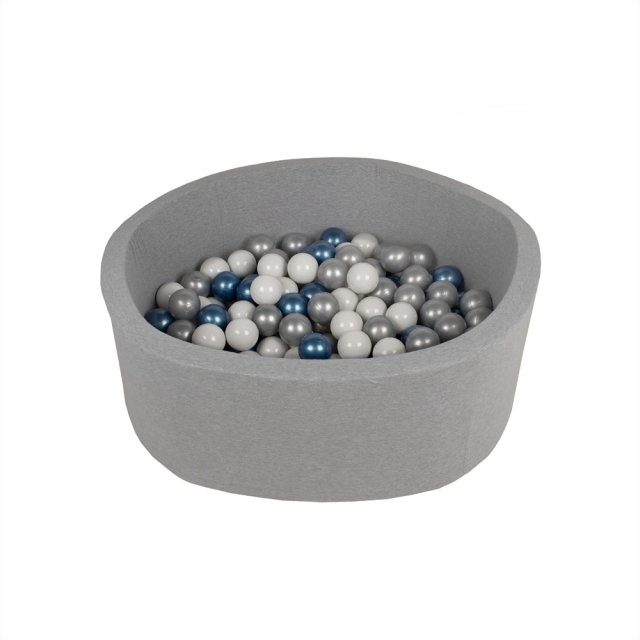 Babytrold Ball Pool with Balls, Dark Grey