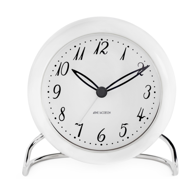 Arne Jacobsen Clocks Arne Jacobsen - LK Table Clock - Ø11 cm - White