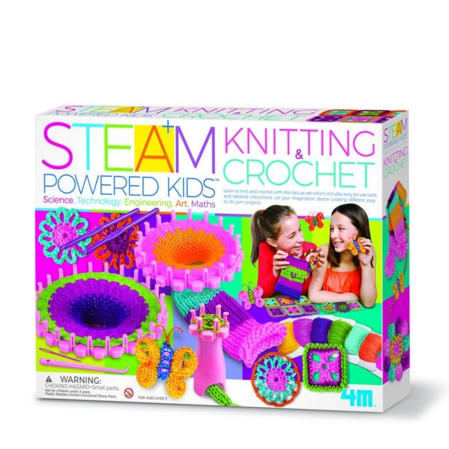 4M STEAM POWERED KIDS: Knitting & Crochet - (4M-05539)