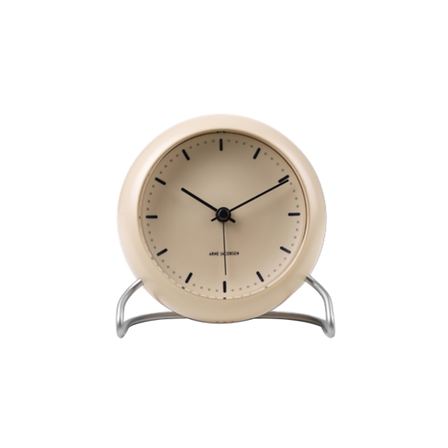 Arne Jacobsen Clocks Arne Jacobsen - City Hall Table Clock - Ø11 cm - Sand