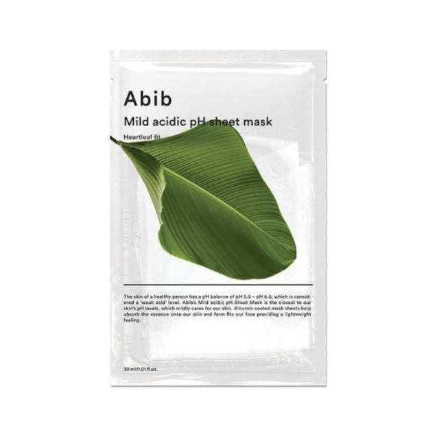 Abib Mild Acidic pH Sheet Mask Heartleaf Fit - 27 ml