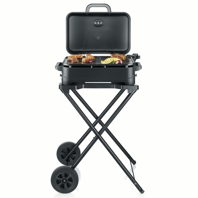 Severin Elgrill PG 8598 med stativ,Lock & grillplatta 2300W