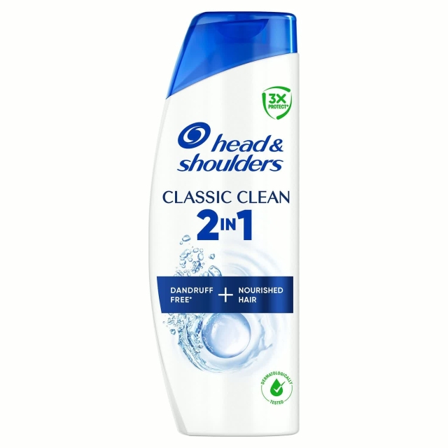 Head & Shoulders Classic Clean 2in1 Schampo och Balsam Mot Mjäll, 400ml