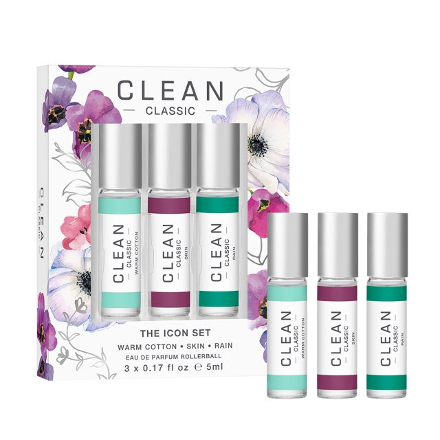 Clean Classic Layering 3-Pack Rollerball Gift Box