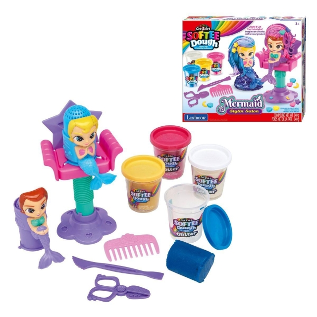 CraZart Cra-Z-Art - Softee Dough Sparkling Mermaid Styling Salon (CRDOUGH12)