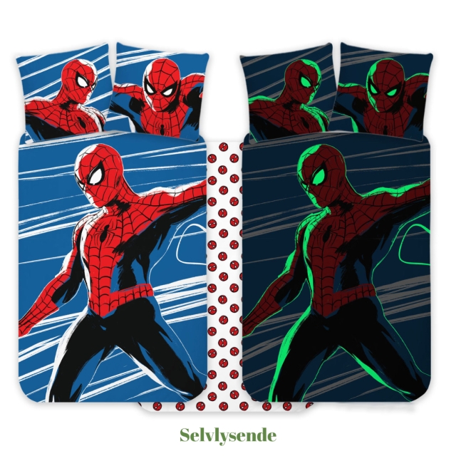 BrandMac Bed Linen - Junior Size 100 x 140 cm - Spiderman 1053 Glow (1029355)