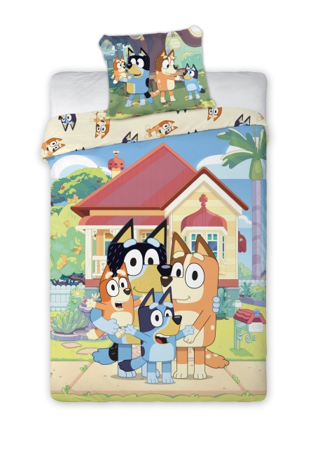 BrandMac Bed Linen - Junior Size 100 x 140 cm - Bluey Family (1029599)