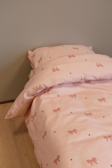 BrandMac Bed Linen - Adult Size 140 x 200 cm - Pink Bow (1029587)