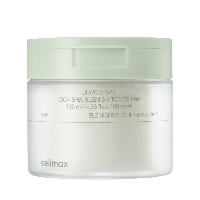 Celimax Cica BHA Blemish Toner Pad - 60 Pads