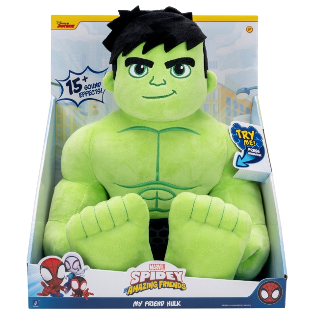 Disney Spidey - My Friend Hulk Feature Plush (SNF0325)