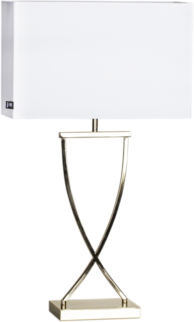By Rydéns Bordslampa Omega 69 cm mässing/vit 2829620-5000 By Rydéns