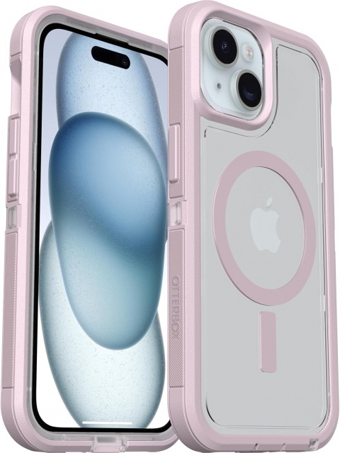 Otterbox Defender Xt Clear Iphone 16e/15/14/13 - Clear/Purp