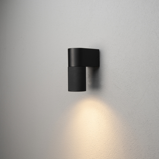 Konstsmide Vägglampa Temi ner GU10 svart Konstsmide