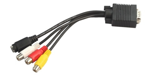 VGA - S-Video/Komposit adapter (Svart) in the group HOME ELECTRONICS / Cables & Adapters / RCA / Adapters at TP E-commerce Nordic AB (38-1008)