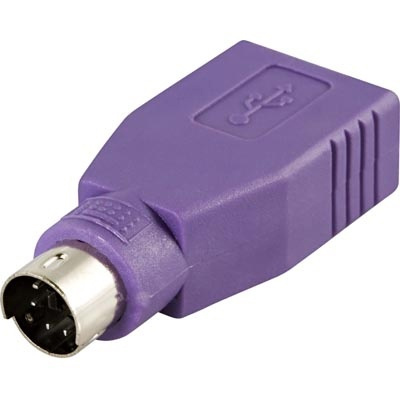 DELTACO adapter PS/2 ha till USB ho för möss & tangentbord in the group COMPUTERS & PERIPHERALS / Computer cables / USB / USB-A / Adapters at TP E-commerce Nordic AB (38-1010)
