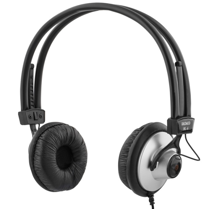 DELTACO hörlur med volymkontroll, 2,2m kabel in the group HOME ELECTRONICS / Audio & Picture / Headphones & Accessories / Headphones at TP E-commerce Nordic AB (38-10431)