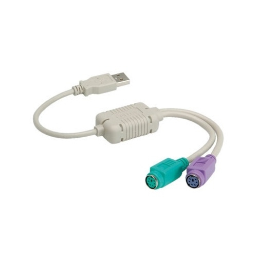 PS/2 till USB adapter (Y-kabel) in the group COMPUTERS & PERIPHERALS / Computer cables / USB / USB-A / Adapters at TP E-commerce Nordic AB (38-1079)