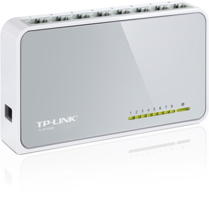 TP-LINK, Nätverksswitch (TL-SF1008D), Fyndvara in the group COMPUTERS & PERIPHERALS / Network / Switches at TP E-commerce Nordic AB (38-11215D)