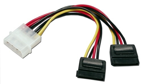 Power adapter, IDE - SATA (Y-cable) in the group COMPUTERS & PERIPHERALS / Computer cables / Internal / Power cables & Adapters at TP E-commerce Nordic AB (38-1184)