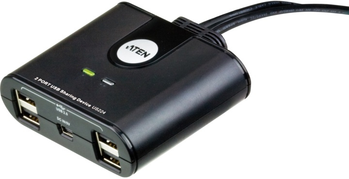 ATEN US224 manuell USB 2.0-switch, 2 datorer till 4 enheter, 1,8m, sva in the group COMPUTERS & PERIPHERALS / Computer accessories / USB-Hubs at TP E-commerce Nordic AB (38-11937)