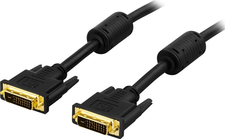 DELTACO DVI monitorkabel Dual Link, DVI-D ha - ha 2m in the group COMPUTERS & PERIPHERALS / Computer cables / DVI / Cables at TP E-commerce Nordic AB (38-1229)