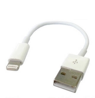 Lightning cable to USB, 13cm, white in the group SMARTPHONE & TABLETS / Chargers & Cables / Cables / Cables Lightning at TP E-commerce Nordic AB (38-12344)