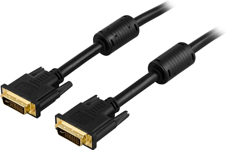 DELTACO DVI monitorkabel Dual link, DVI-I ha - ha 2m in the group COMPUTERS & PERIPHERALS / Computer cables / DVI / Cables at TP E-commerce Nordic AB (38-1244)