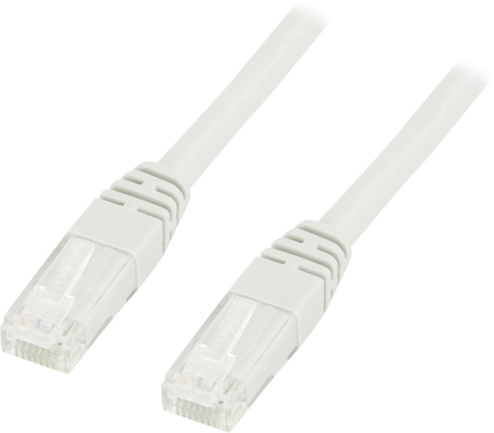 DELTACO UTP Cat6 patch cable 0.3m, white in the group COMPUTERS & PERIPHERALS / Computer cables / Network cables / Cat6 at TP E-commerce Nordic AB (38-13158)