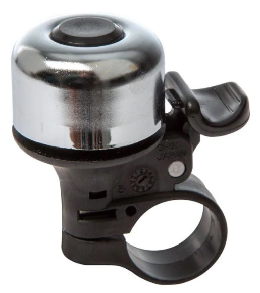 Ring bell in a lovely colour, Silver/black in the group Sport, leisure & Hobby / Sports equipment / Bicycle accessories / Other bike accessories at TP E-commerce Nordic AB (38-15393)