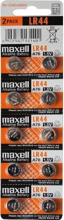 Maxell knappcellsbatteri, LR44, Alkaline, 1,5V, 10-pack in the group HOME ELECTRONICS / Batteries & Chargers / Batteries / Button cell at TP E-commerce Nordic AB (38-15409)
