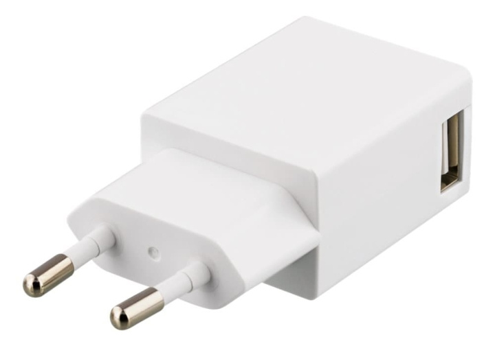 EPZI Väggladdare USB, 5V - 1A, Vit (USB-AC82) in the group SMARTPHONE & TABLETS / Chargers & Cables / Wall charger / Wall charger USB at TP E-commerce Nordic AB (38-15845)