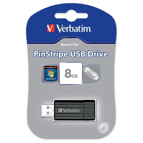 Verbatim Store-N-Go PinStripe 8GB (49062) in the group HOME ELECTRONICS / Storage media / USB memory / USB 2.0 at TP E-commerce Nordic AB (38-1619)