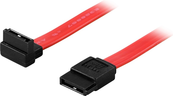 DELTACO SATA/SAS cable, angled (up)-straight, 0.3m in the group COMPUTERS & PERIPHERALS / Computer cables / Internal / Power cables & Adapters at TP E-commerce Nordic AB (38-16212)