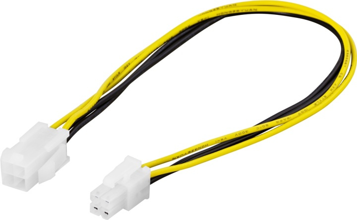 DELTACO Förlängningskabel 4-pin ATX12V(P4) ha-ho, 30cm in the group COMPUTERS & PERIPHERALS / Computer cables / Internal / Power cables & Adapters at TP E-commerce Nordic AB (38-16264)